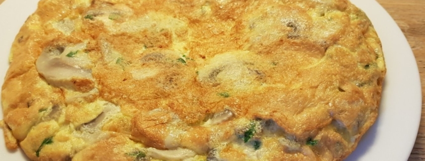 frittata ai funghi champignon