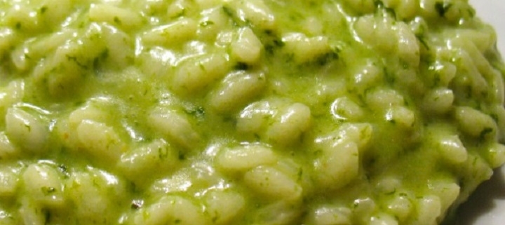 Risotto agli spinaci freschi