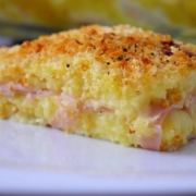 gateau di patate e prosciutto