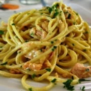 Spaghetti alla carbonara di mare