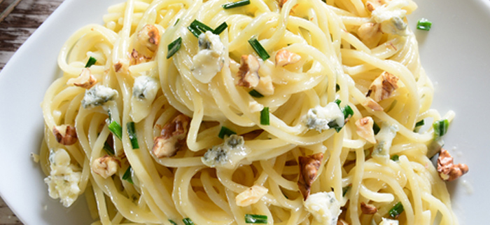 Spaghetti gorgonzola e noci